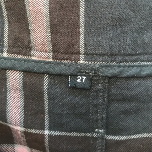 Chocolate & Pink Tartan Mini-Skirt - Picture 5 of 5